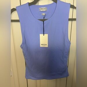 Aritzia Contour Blue Tank Top size Small NWT